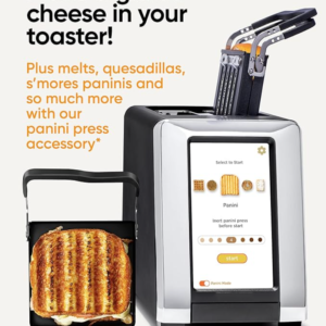 Grille-pain tactile haute vitesse, grille-pain intelligent 2 tranches avec technologie brevetée et mode panini. 🔥